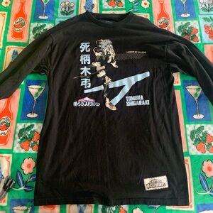 My Hero Academia Black Graphic Long Sleeve Shirt
